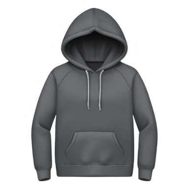 comfy dark grey minimalistic hoodie without logo sticker