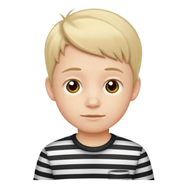 a kid wearing stripped shirt        sticker