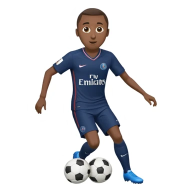 Matuidi dribbling a soccer ball in PSG uniform sticker