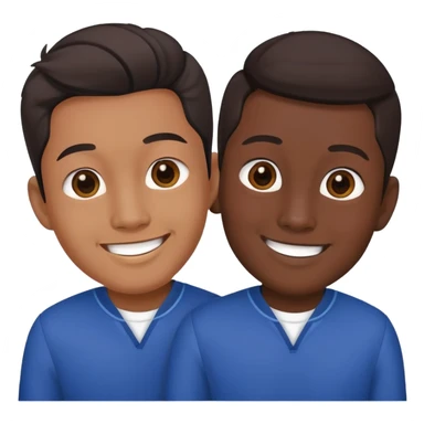 Twin Asian men  sticker