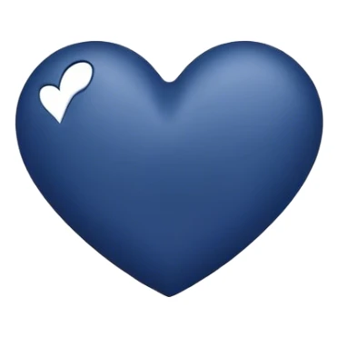 navy blue heart  sticker