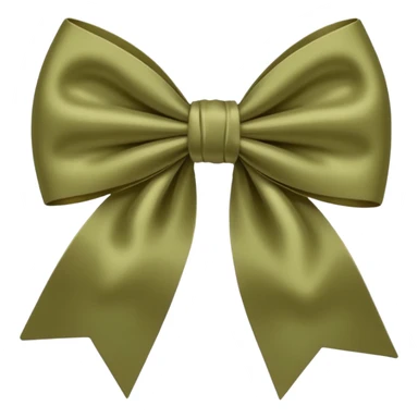 khaki satin bow sticker