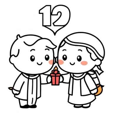 Happy anniversary  sticker