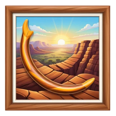 Cinematic Realistic image of a classic boomerang, rendered with detailed wood grain textures and vibrant colors, set against a sunlit outback landscape that emphasizes its iconic Australian heritage sticker