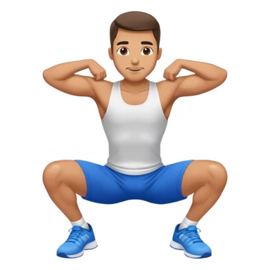 glute-bridges-exercise guy with blue shorts  sticker
