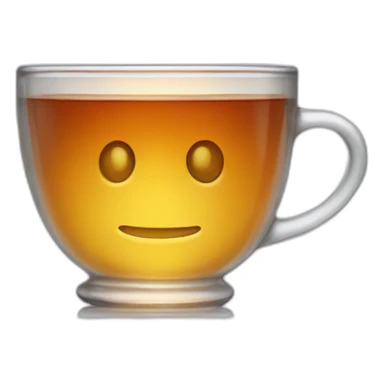 A cristal cup of tea sticker