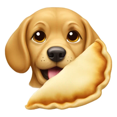 Polish dog eating pierogi sticker