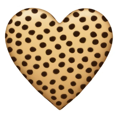 Cheetah print heart sticker