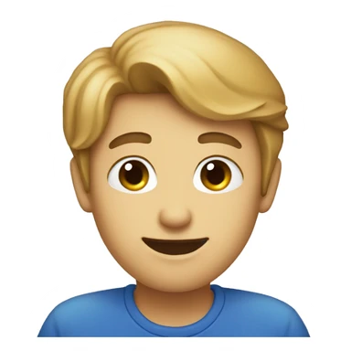 Blue Crescent moon  sticker