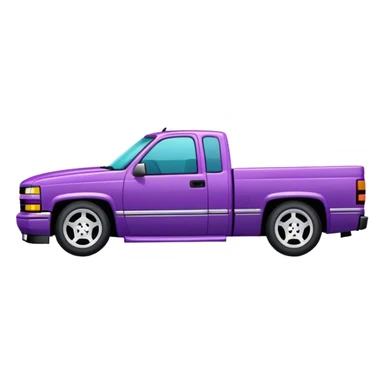 dropped low purple 1994 silverado obs sticker