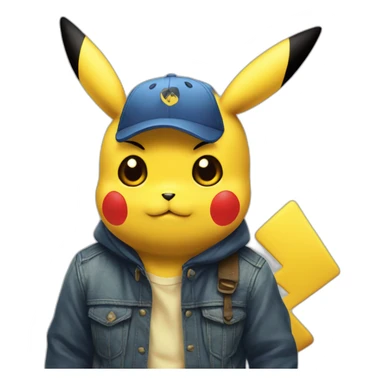Pikachu kiubi sticker