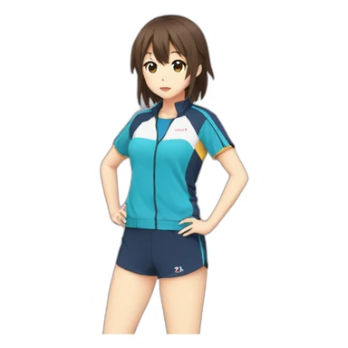 Haruhi Suzumiya In sportswear sticker