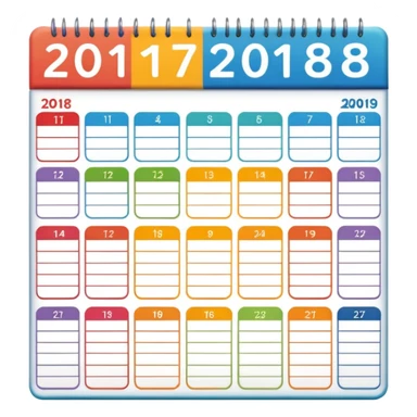 family calendar sticker