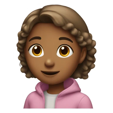 A girl saying hello to her followers  sticker