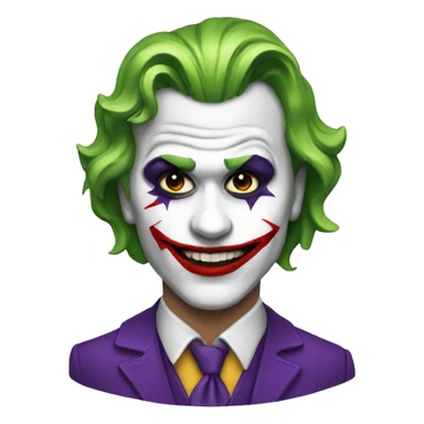 Emoji with Joker makeup  sticker