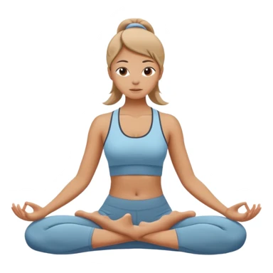 Girldoing yoga sticker