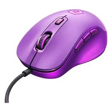 neon Purple gaming mouse sticker
