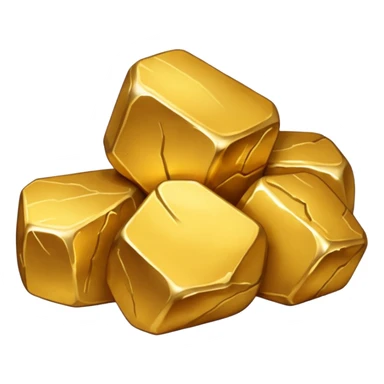 gold nuggets sticker