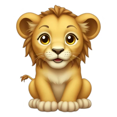 lion baby sticker