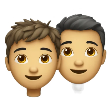 deux humains se montant dessus sticker