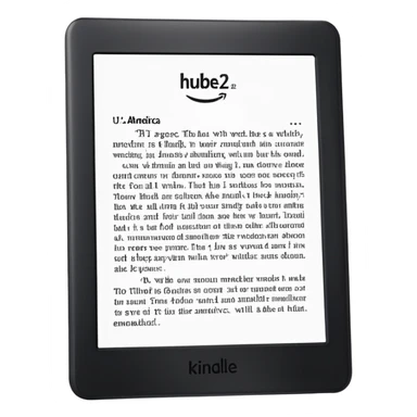 BACL KINDLE WITH A PAGE WHERE IT SAYS HUB 22 AMERICA sticker