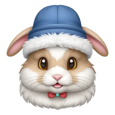 A bunny with a hat that says 67 sticker