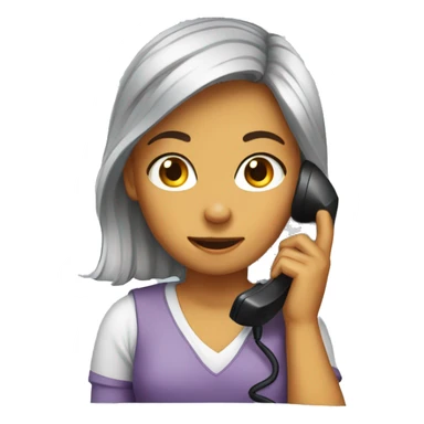 Put a girl on the phone sticker