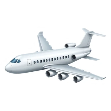 airplane white sticker