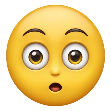 Sassy emoji with big eyes sticker