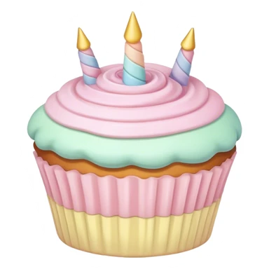 Fairy pastel cake sticker