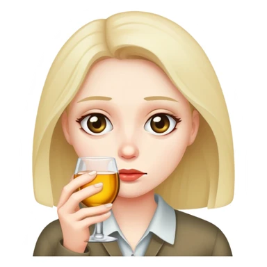 woman hiding her alcoholism from her boyfriend sticker