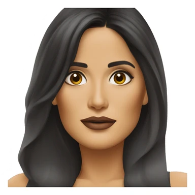 salma hayek face sticker
