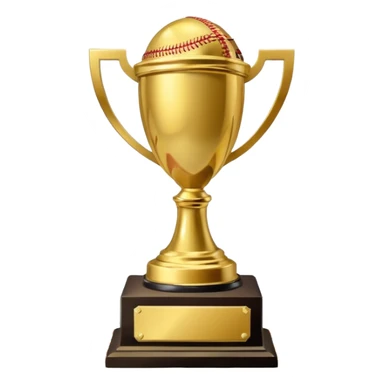 emoji of a cricket trophy with confetti, inspired by the movie Jersey sticker