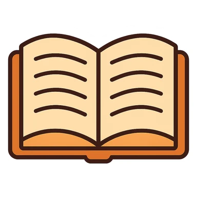 flat toon style book sticker