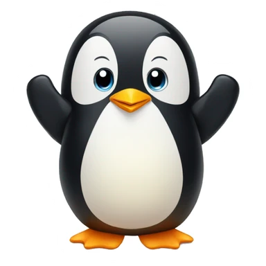 Penguin showing thumbs up  sticker
