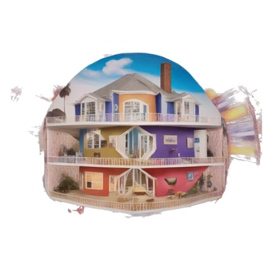 Laurie simmons kaleidoscope house sticker