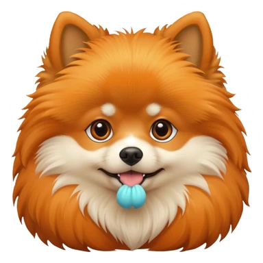 Pomeranian dog iOS Style sticker