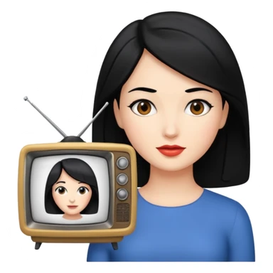 TV woman from Skividi toilet sticker