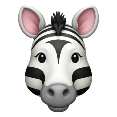 zebra wearing striped shirt sticker