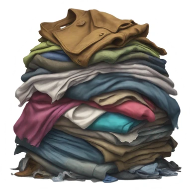 Pile of clothes rotting sticker