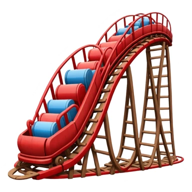 red roller coaster sticker