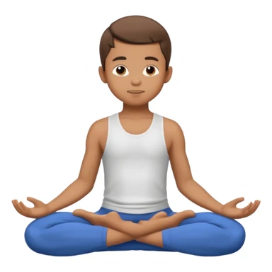 boy yoga poses sticker