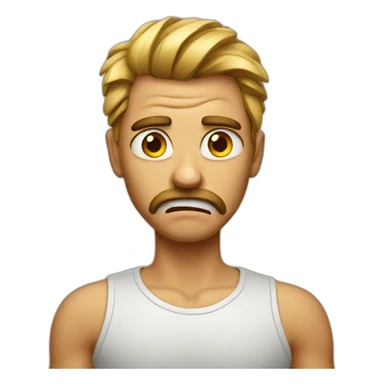 Disgusted emoji sticker