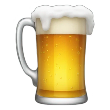 Cold glass of beer sticker