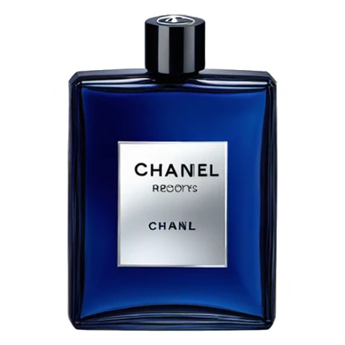 dark blue chanel men's perfume sticker