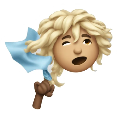 Wind blowing sticker