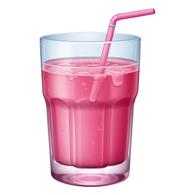 Make a glass of pink juice  sticker