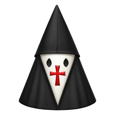 Black kkk cap sticker