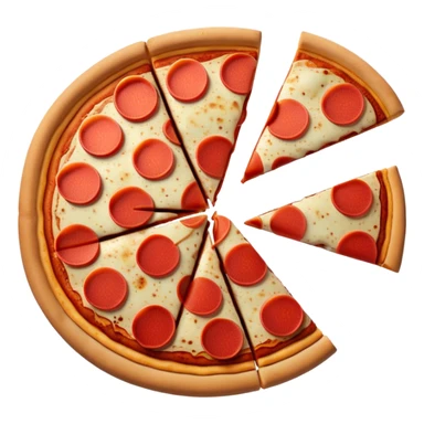 apple pizza an apple slices on a pizza  only a few apple slices sticker