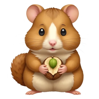 hamster holding nutz sticker